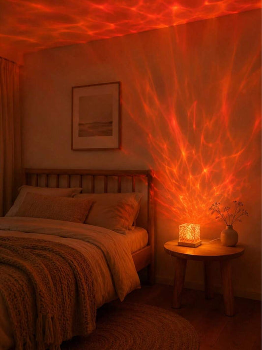 USB Crystal Ripple RGB Night Light with Remote