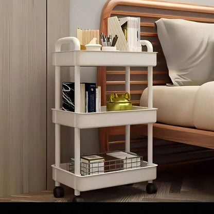 2-Tier, 3-Tier or 4-Tier Rolling Storage Cart
