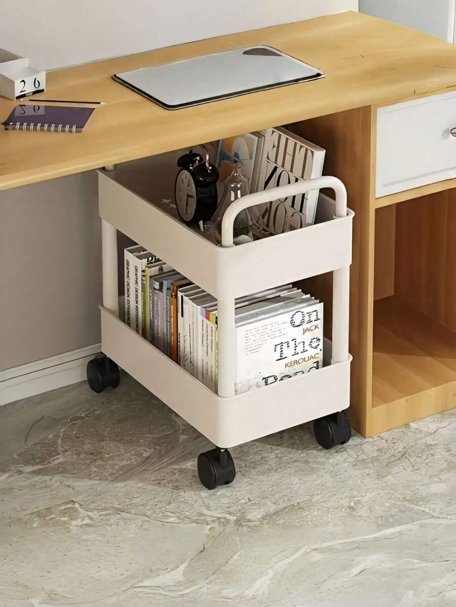 2-Tier, 3-Tier or 4-Tier Rolling Storage Cart