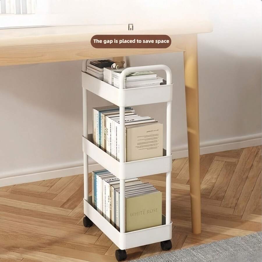 2-Tier, 3-Tier or 4-Tier Rolling Storage Cart