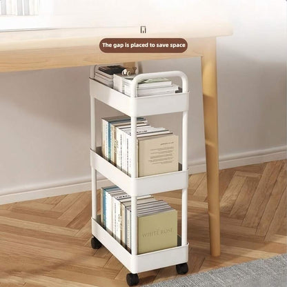 2-Tier, 3-Tier or 4-Tier Rolling Storage Cart