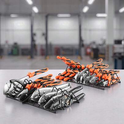 Pliers Set 7-Piece Utility Set Polished Carbon Steel Jaw Hand Tools, For DIY & Home Use, 8" Groove Joint, 7" Combination, 6" Diagonal, 6"/8" Slip Joint, 4.5"/6" Long Nose Pliers, Non-Slip Grips